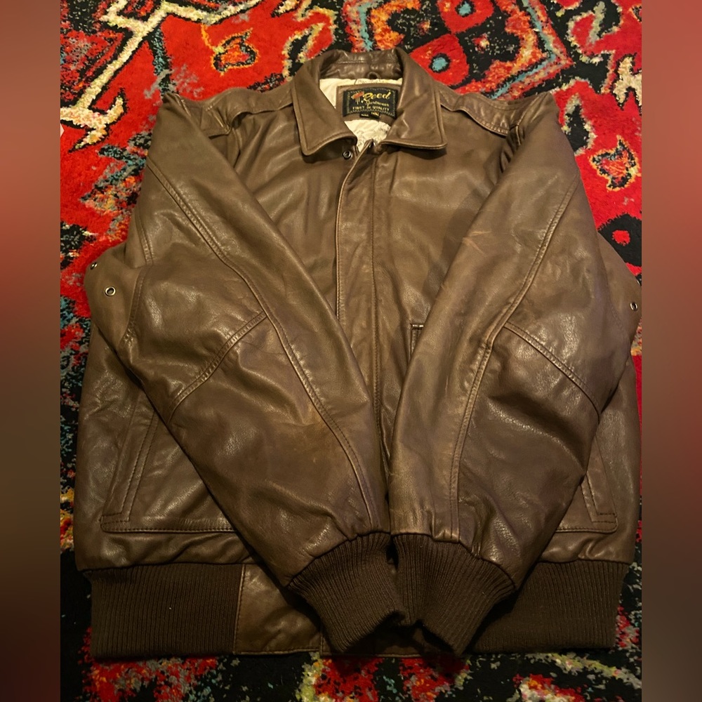 Reed Sportswear Vintage Ford Motor Company Leather Bomber size R42 (size large)